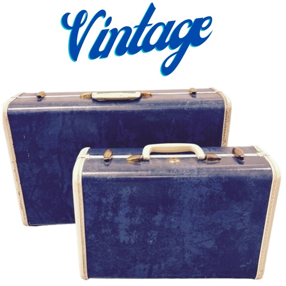 2 Vintage 1950's Shwayder Brothers Samsonite Suitcases - Picture 1 of 16